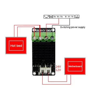 

3D Printer Accessories Heating Controller 30A Heatbed MKS MOS MOSFET Module Expansion LHB99