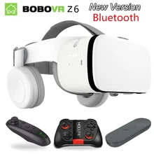 Bobovr Z6 vr шлем-каска очки 3D картон с контроллером VR гарнитура для телефона умные очки люнет картон
