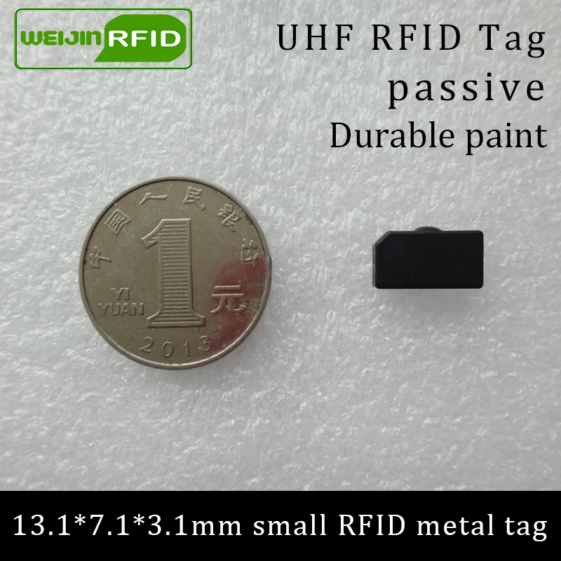 UHF RFID Анти металлическая метка 915 МГц 868 Alien Higgs3 13 1*7 1*3 1 мм EPC Gen2 6C маленькая прочная