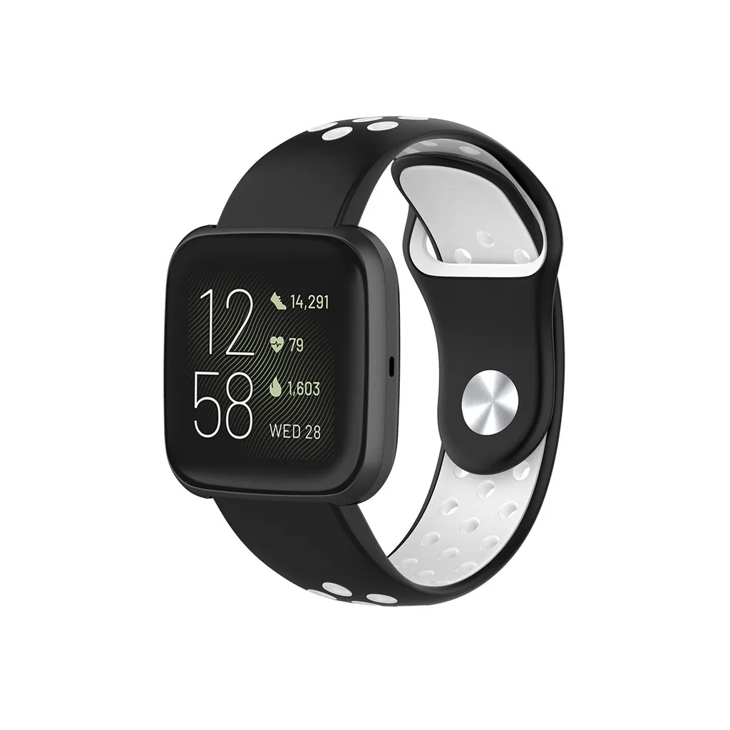 Ouhaobin 23 мм спортивный ремешок сменный ремешок для fitbit Versa 2 дышащий полый сменный ремешок для смарт-часов 923#2