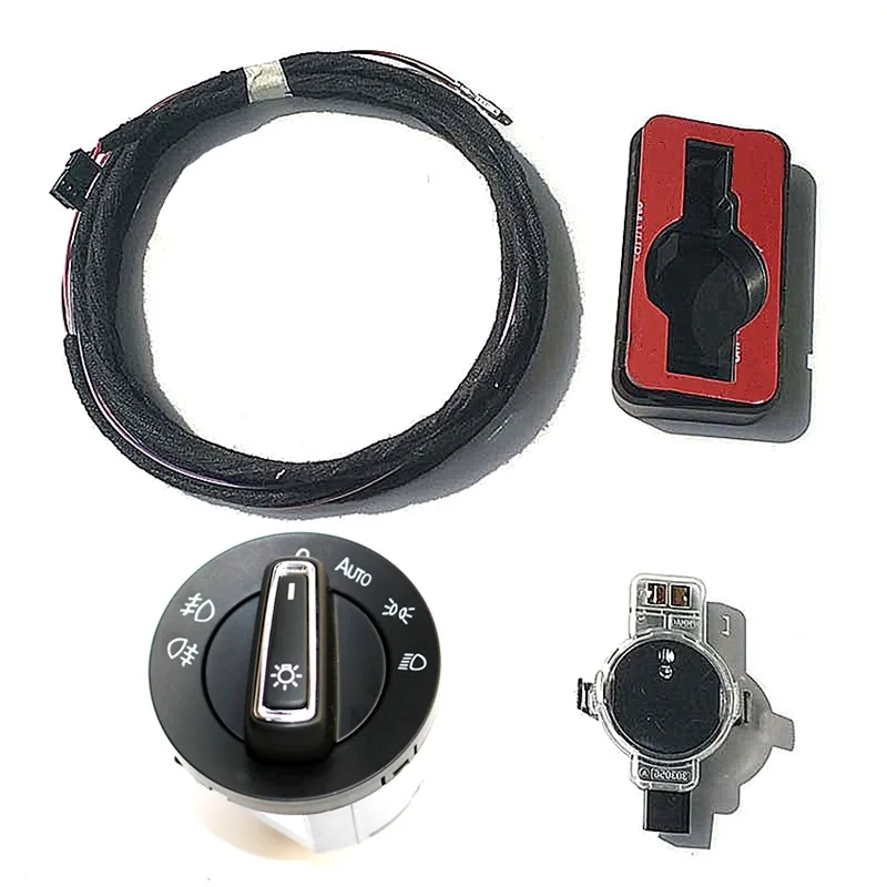 Автомобильный интерьер, лобовое стекло, датчик дождя, датчик влажности, светильник, автоматический головной светильник, кнопка переключения с кабелем, штекер провода для Golf 7 MK7