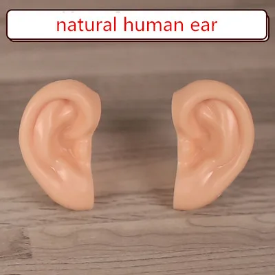 Blyth Doll Ears for Blyth Doll Icy Doll White Natural Tan Dark and Super Black Skin Only Ears No Doll Children Toys for Girls - Цвет: natural human ear
