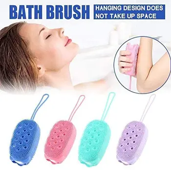 

Two-second Double-sided Silicone Exfoliating Brush Quick Foaming Rubbing Bubble Brush Body Wash Bath Exfoliating Scrubber