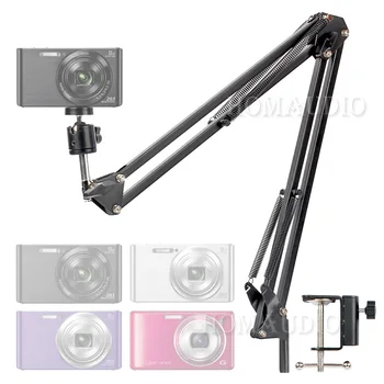 

Desktop Suspension Boom Arm Digital Camera Stand Scissor Mount Clamp For SONY DSC W300 W350 W380 W810 W830 W 300 350 380 810 830