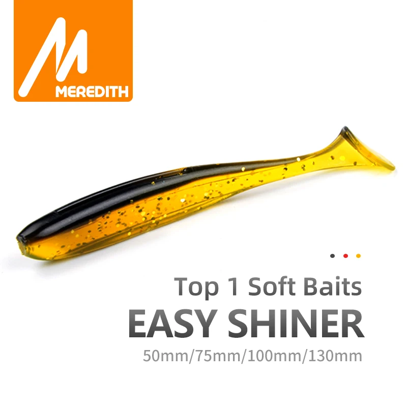 Рыболовная приманка Meredith Easy Shiner, мягкие силиконовые приманки для ловли карпа 50 мм 75 мм 100 мм 130 мм, двухцветные приманки|Наживки|   | АлиЭкспресс