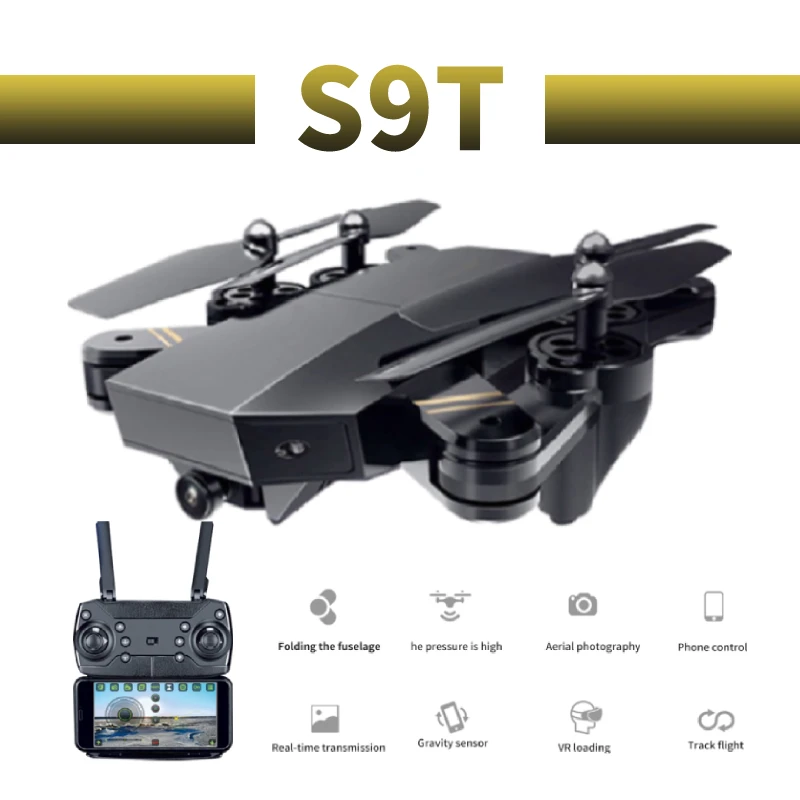

S9T profissional wide-angle camera drone 4K HD WiFi FPV Brush motor propeller Long Battery air RC dron Quadcopter
