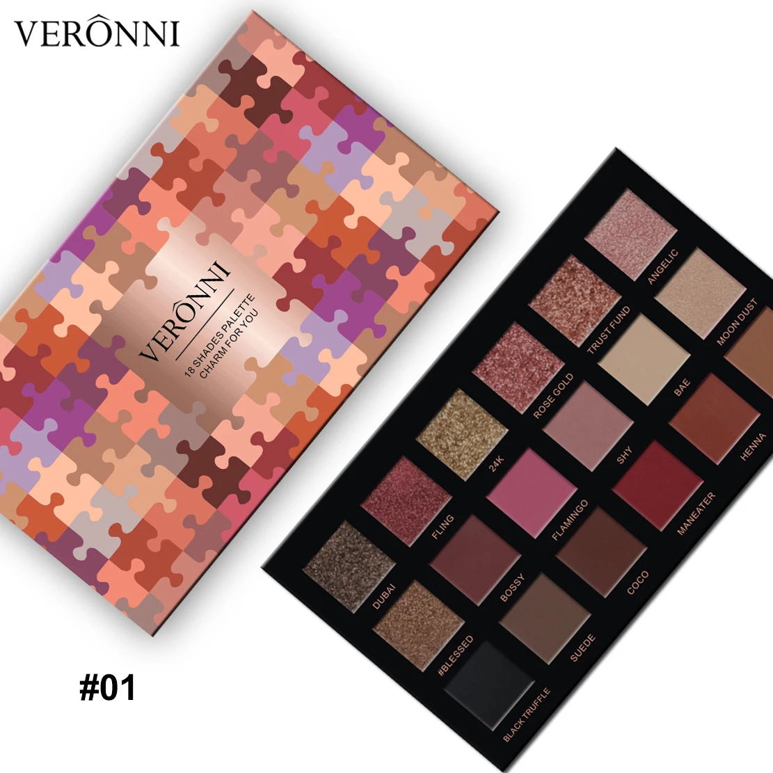 

VERONNI 18 Color Charming Eyeshadow Eye shadow Palette Shimmer EyeShadow Powder Fashion Color