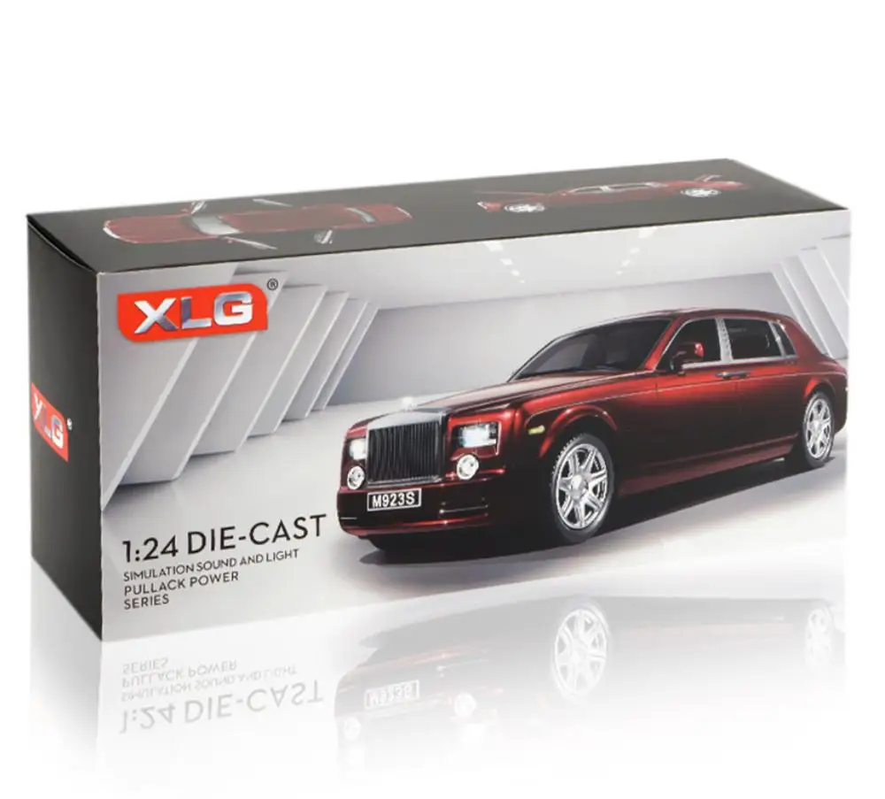 1:24 Scale Rolls Royce Металлический Литой Сплав автомобильная модель звуковой светильник
