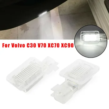 

Parts Courtesy Light Replacement Accessory 1 Pair LED Fit For Volvo C30 V70 XC70 XC90