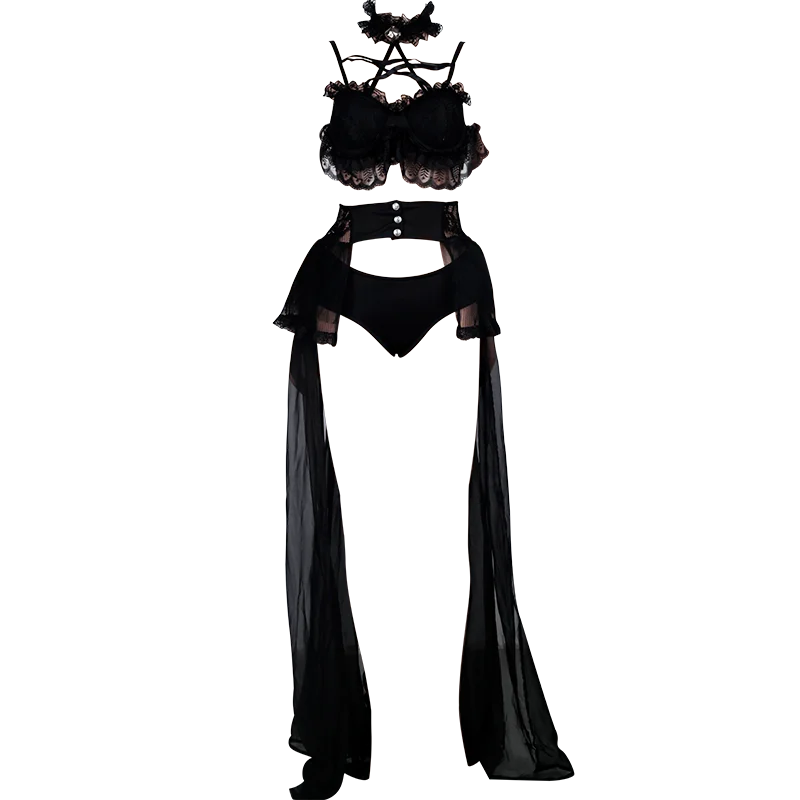 Headwear DS Комбинезон Sexy Nightclub Длинная черная полосатая сетка с длинным рукавом облегающие цельный взрослый сценический костюм Комбинезон сценический наряд - Цвет: Headwear