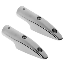 2 Pieces 22mm 316 Stainless Steel Rail End for Marine Boat Tubing Handrail