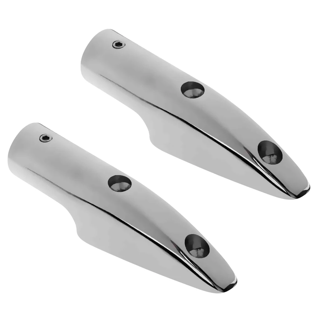 

2 Pieces 22mm 316 Stainless Steel Rail End for Marine Boat Tubing Handrail