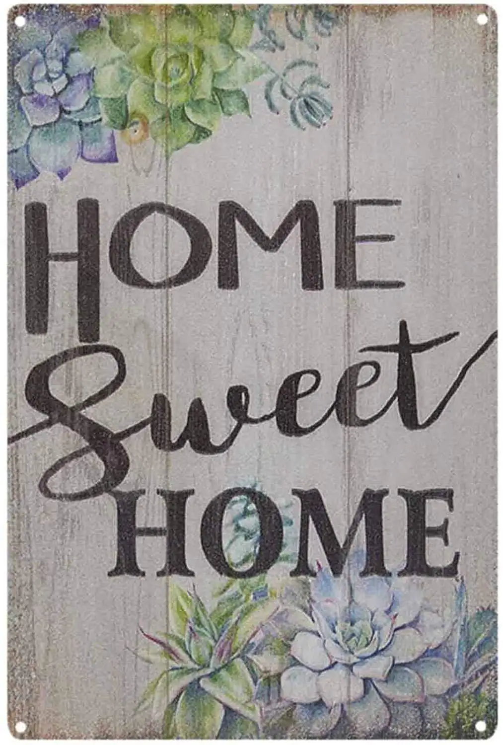 

Home Sweet Home Vintage Tin Bar Sign Farmhouse Wall Home Decor Garden Decorative Plaque for Living Room, Bedroom or Bathroom 8X1