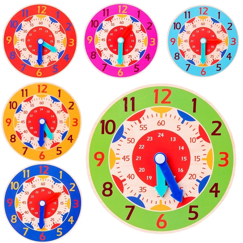 Wooden Clock Puzzle Toy 1