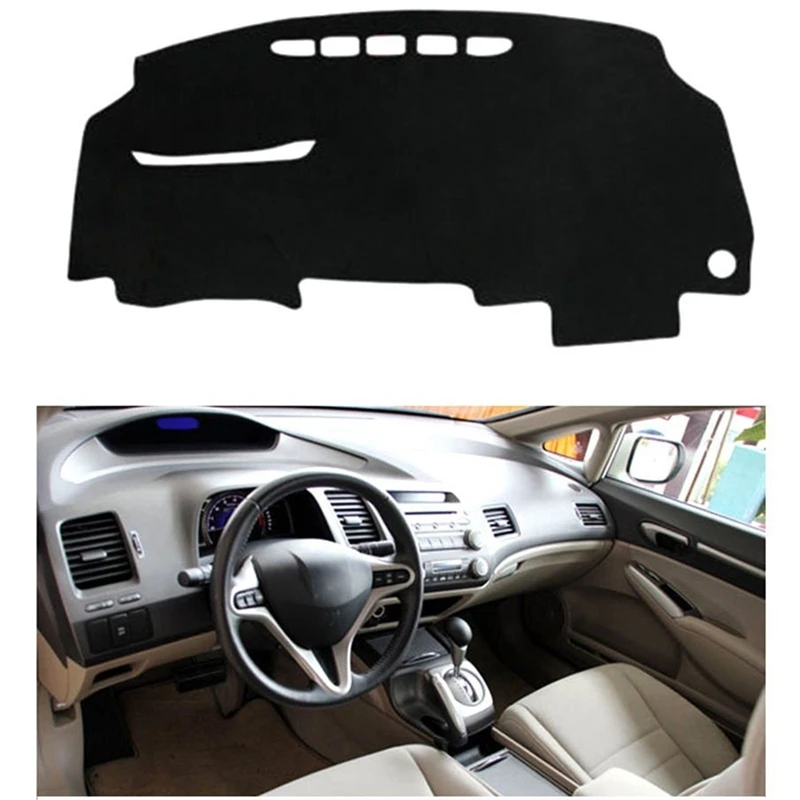 

Car Dashboard Cover Dash Mat Dash Board Pad Carpet Dashmat Anti-Uv for Honda Civic 2006 -2010 Car Accessories