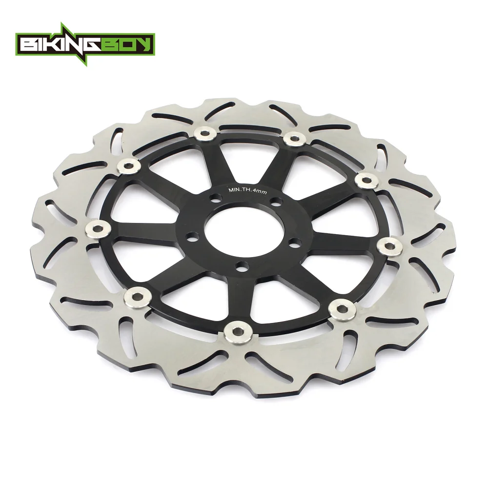 BIKINGBOY для KAWASAKI ZX9R ZX-9R Ninja ZX900F F1 F2 02 03 2002 2003 круглые/волнистые Передние Задние тормозные диски роторы колодки