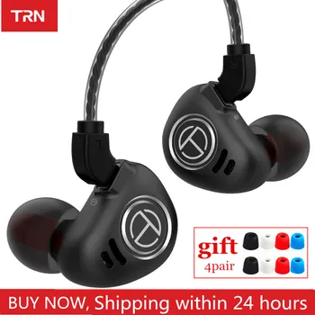 

TRN V90 4BA+1DD Hybrid Metal In Ear Earphone HIFI IEM DJ Monitor Running Sport Earphone Earplug Headset Headplug BA5 V80 ZSX C12