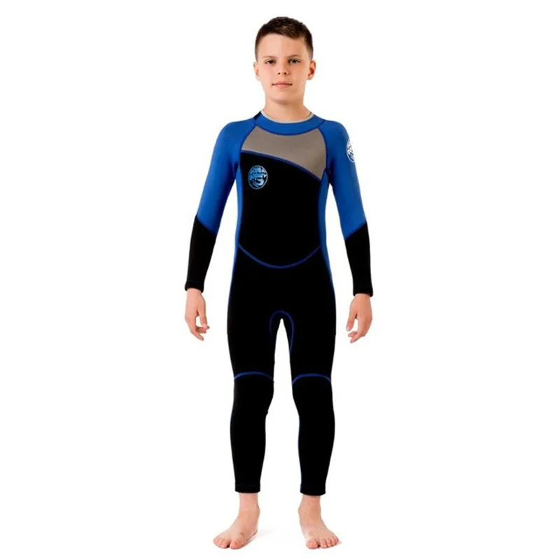 Гидрокостюмы Hisea Childen 2,5 мм из неопрена, эластичный купальный костюм для сёрфинга подводной охоты, гидрокостюм для мальчиков, купальный костюм, оборудование для дайвинга