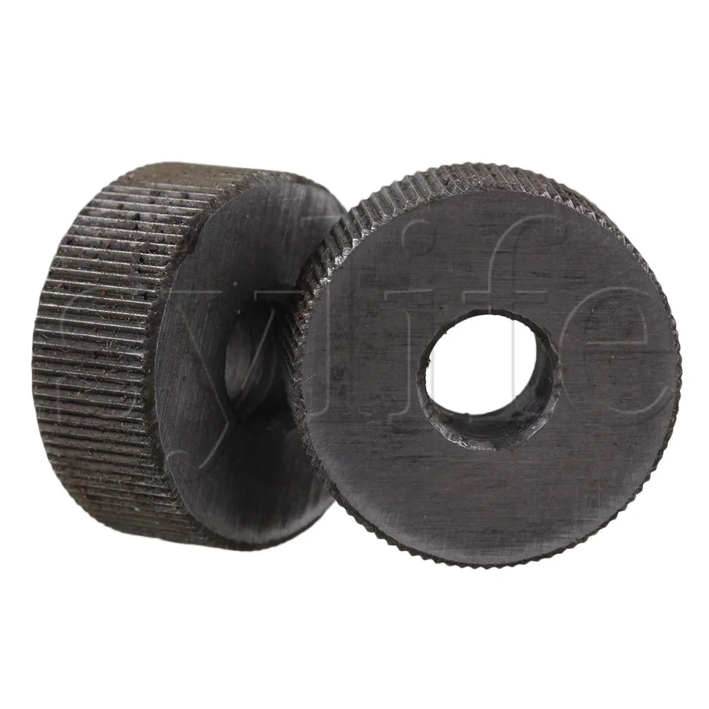 Knurling tool set 2PCS 19x8mm single straight knurling tool 0.6mm pitch linear knurl wheel