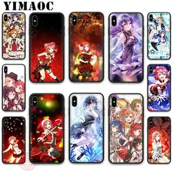 YIMAOC аниме beauty Love Live Мягкий силиконовый чехол для iPhone XR X XS Max 8 7 6S 6 Plus 5s SE TPU чехол