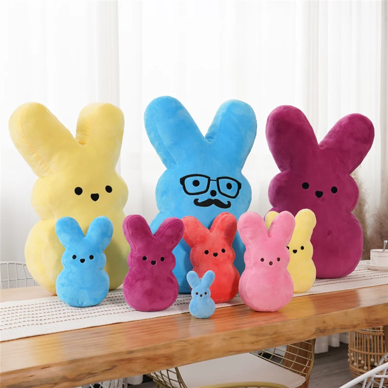 1PC 20cm 엿보기 봉제 토끼 들여다 부활절 장난감 시뮬레이션 어린이를위한 박제 동물 인형 어린이 부드러운 토끼 베개 선물  장난감