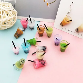 

2Pcs Mini Milkshake for 1/12 Dollhouse Miniature Lemon Fruit Water Cup Figurines Dollhouse Decoration Accessories Ice Cream Toys