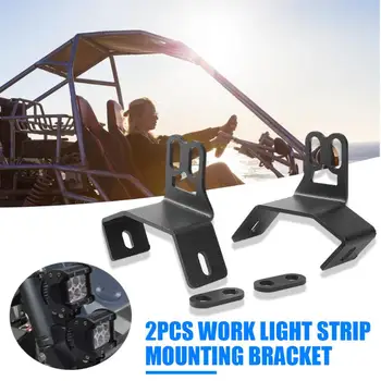 

2pcs LED Work Light Pod Lightness and Portability No Space Occupy Side Pillar Dual Brackets for Polaris RZR XP 1000 900S