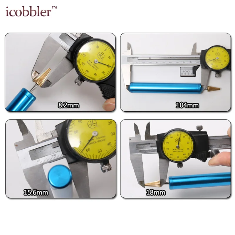 Leather Craft Edge Oil Pen Leather Dye Pen Stainless Steel Brush Brass Head Applicator Paint Roller Tools for Leathercraft DIY