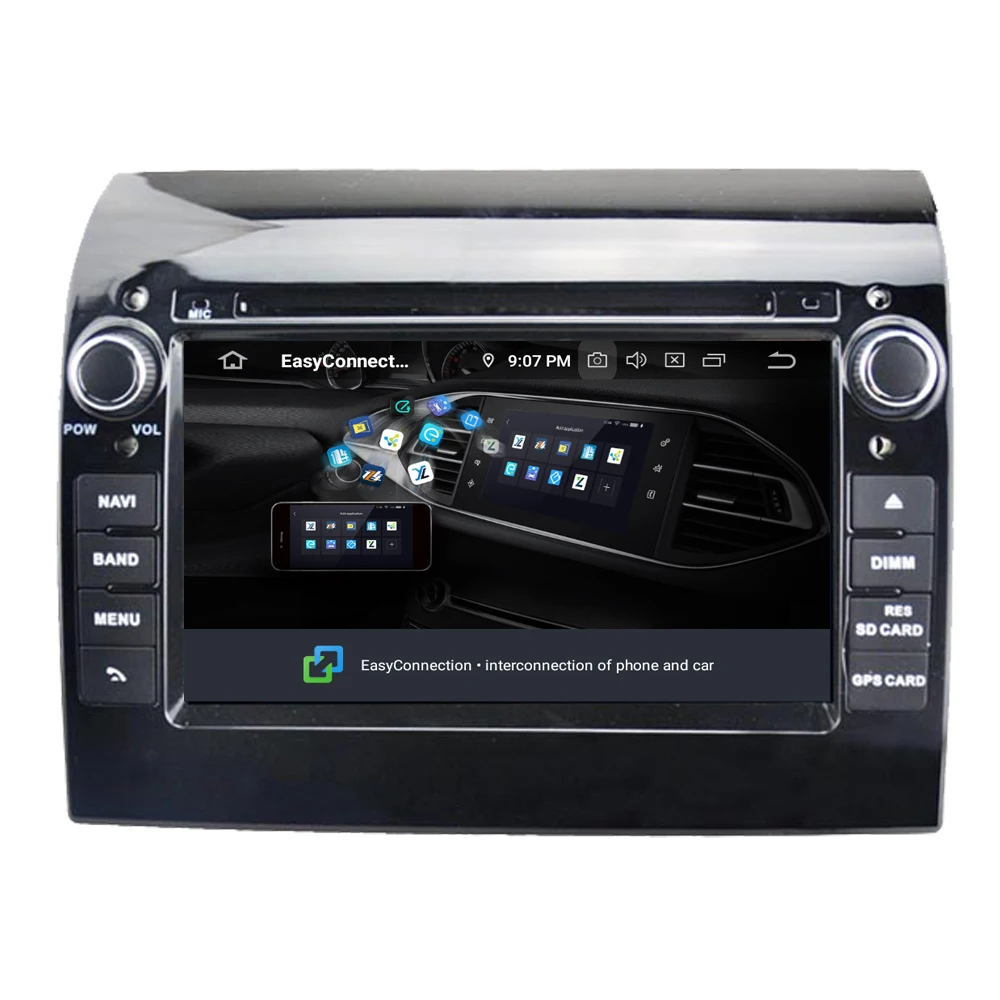 Sale RoverOne Car Multimedia Player For Fiat Ducato 2009-2015 Android 9.0 4G+64G Octa Core Radio GPS Stereo Bluetooth Head Unit 3
