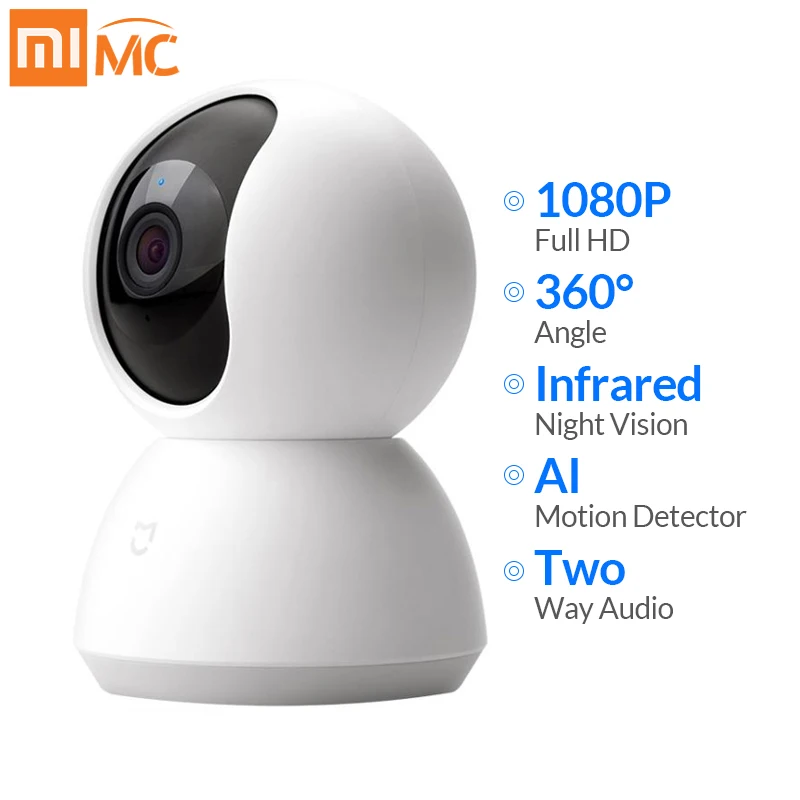 

Mi IP Camera Mijia Mini Infrared Wifi 1080P HD Night Vision 360 Degree Wireless Wi-fi CCTV Webcam Security Camera Smart Home