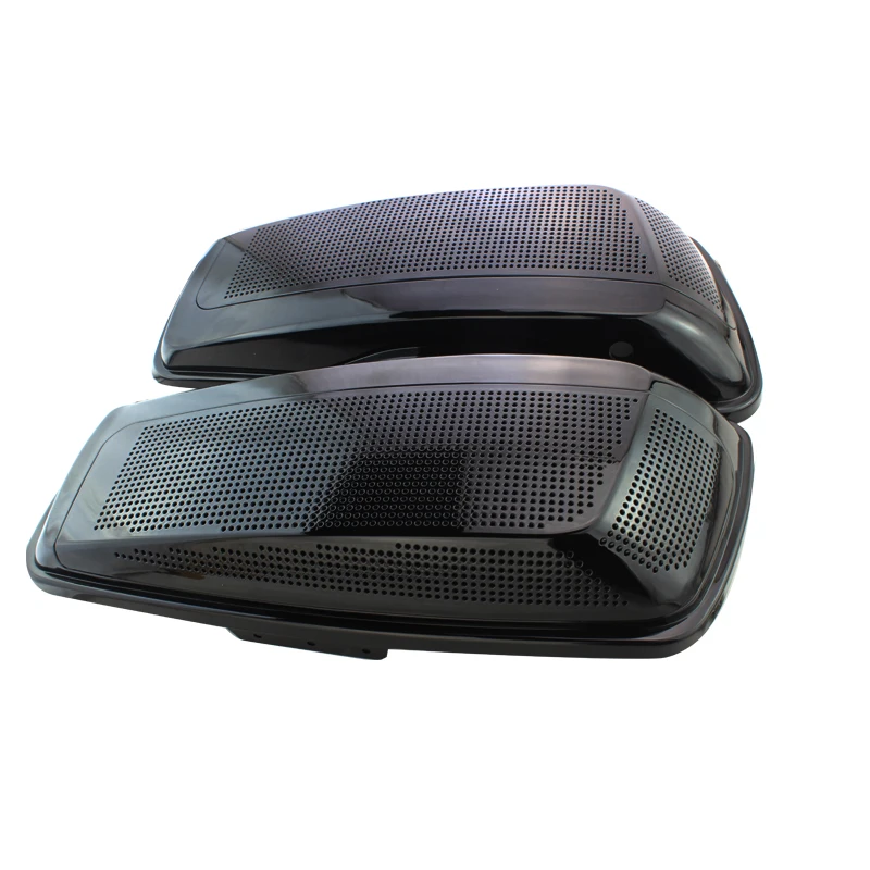 Unpainted Hard Extended saddlebag Speaker Side Bag Lid W Latches for 2014 -2020 Harley Davidson Touring Road King Street Glide (10)