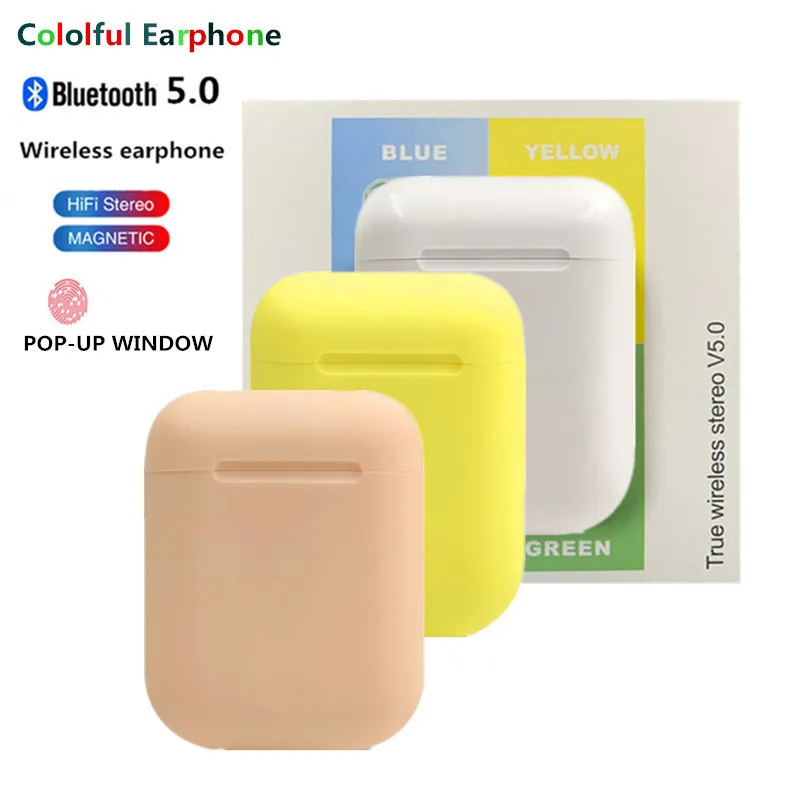 Inpods12 tws Pop Up Macaron 12 5,0 Bluetooth наушники сенсорное управление мини наушники гарнитура tws pk i30 i20 i11 i7s i12