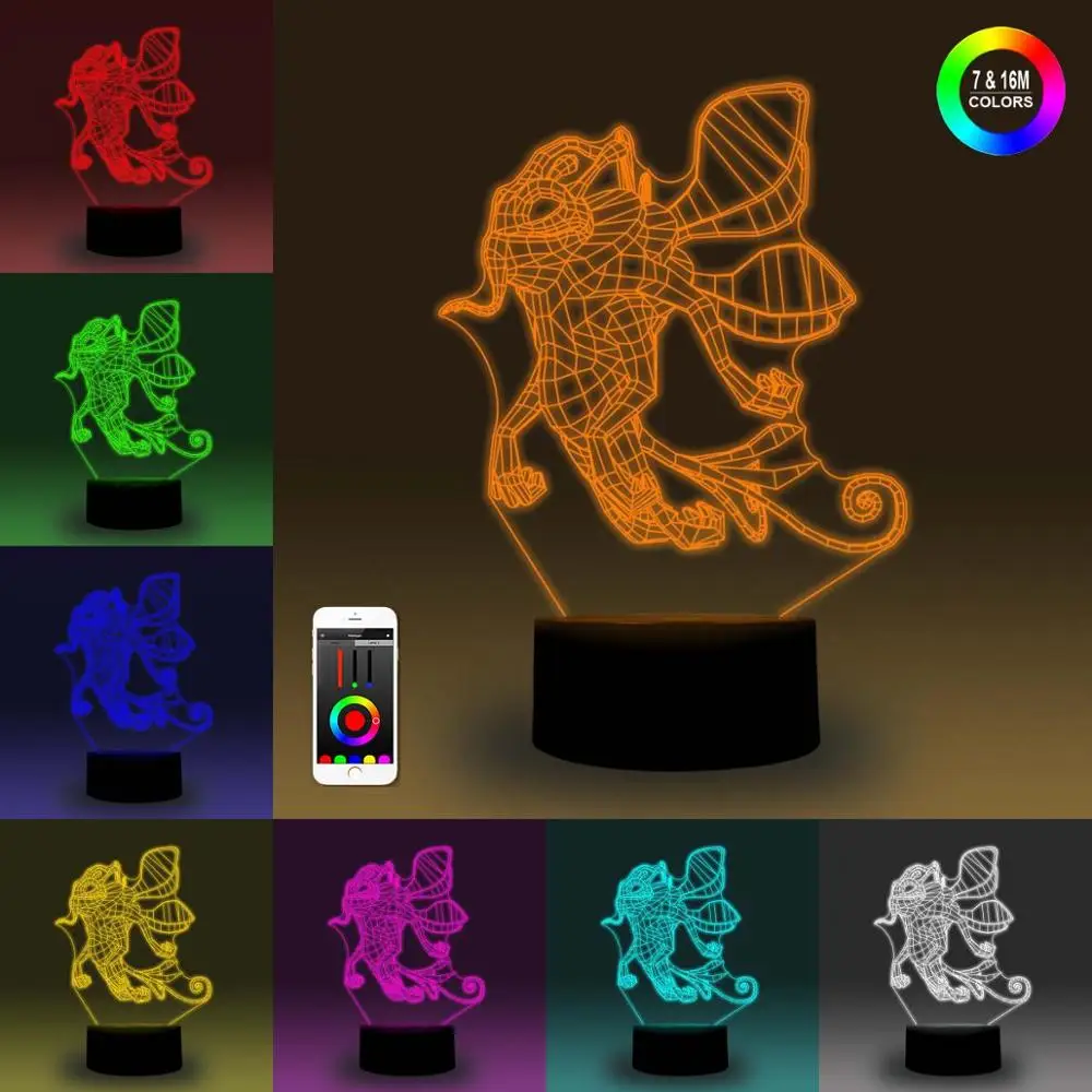 NiteApps 3D Puck Dota ночник настольная лампа Иллюзия украшение лампа подарок на день рождения приложение/сенсорное управление