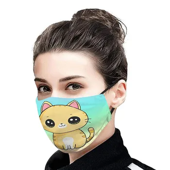 

face mask 1pc Unisex Protect Foggy Haze Anti-spitting Protective Face Mask+2pcs Filterrs mascarilla face masks masque