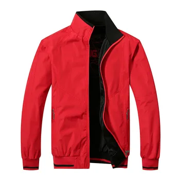 

Men's Jacket Conventional Zipper Standard Man Jacket Plus Size Casual Loose 2020 Long Sleeve Solid Polyester Men Clothing