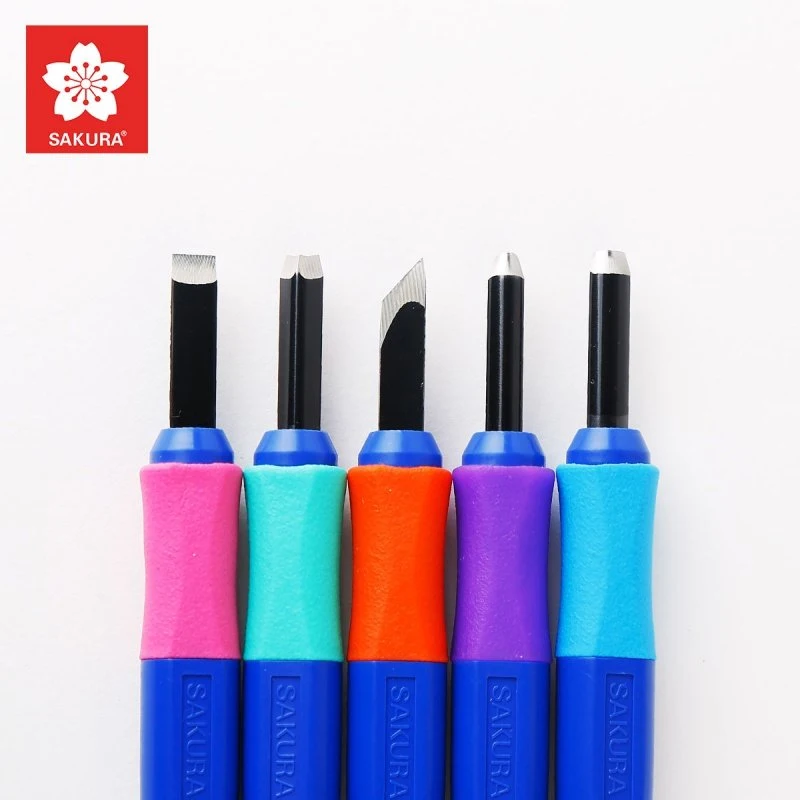 

SAKURA 4/5pcs Wood Carving Knife Set Portable Art Pen Knife For Arts Wood Carving Tools Crafts Repair Multi DIY Hand Tools