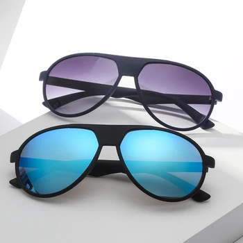 

2020 New Arrivals Trendy Sunglass with High Fashion Men Woman Oversized Pilot Big Frame Brand Design Vintage Retro Gradient