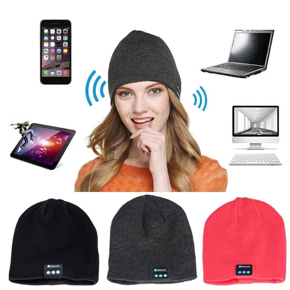 Гарнитура Bluetooth, шапка, наушники, музыкальные шапочки, зимние шапки, вязаные шлемы, десять метров, стабильная дальность передачи, наушники, шапка