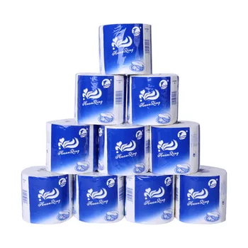 

10 Rolls Portable Wood Pulp Home Bathroom Toilet Tissue Easy Dissolve 3 Layers Tear Resistant Soft Non Toxic Hotel Restaurant