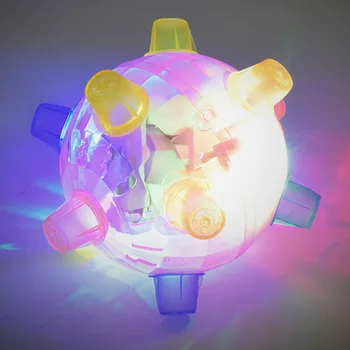 

Funny Flashing Bouncing Ball LED Light Dancing Music Ball Toy Gift for Boys Girls S7JN