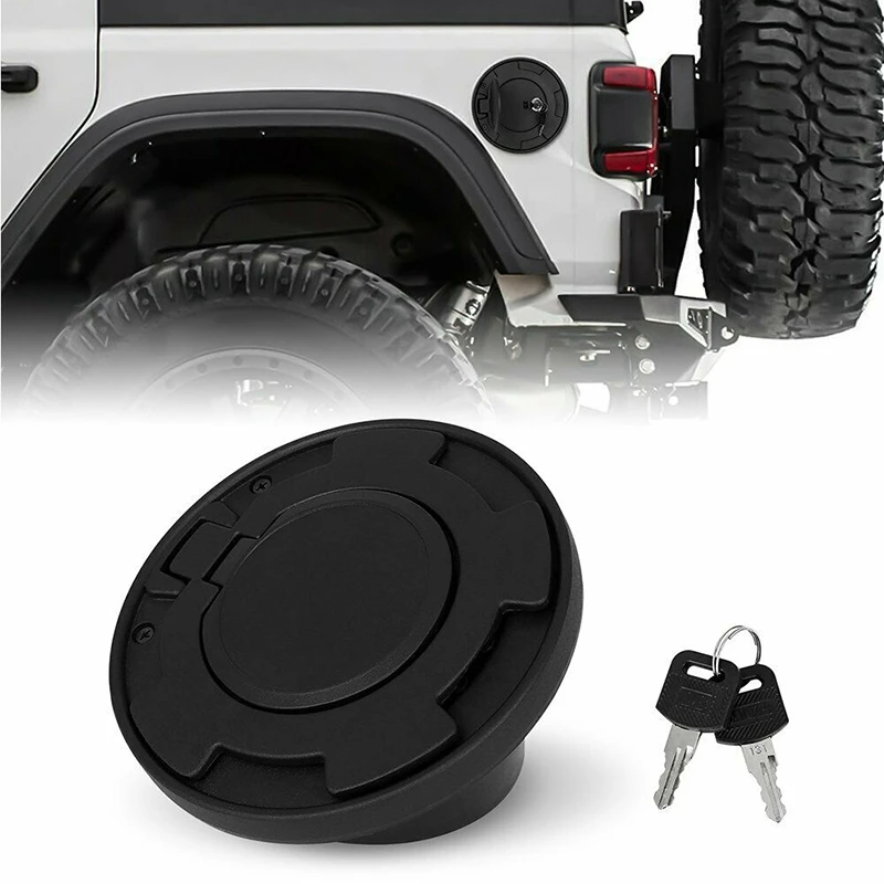 Fit for 2007-17 Jeep Wrangler JK Oil Fuel Filler Tank Gas Door Cover Cap Accessories | Автомобили и мотоциклы