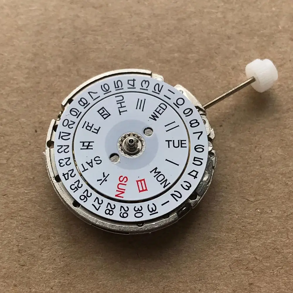 Watch movement accessories new 2813 white automatic machinery 8205 double calendar three needle | Наручные часы