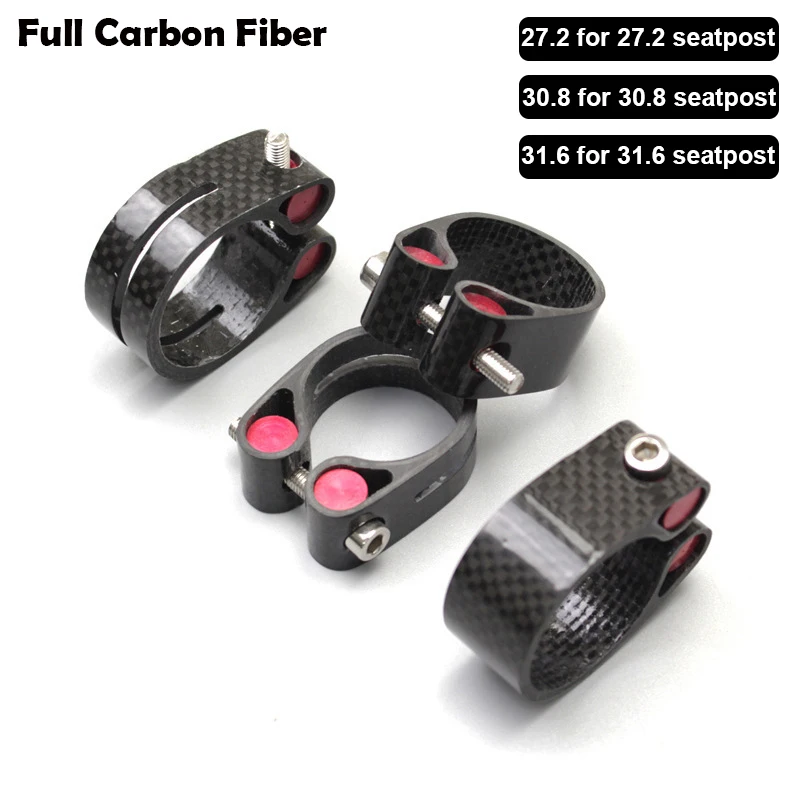 Full Carbon Mtb Bike Seatpost Clamp 3k Carbon Fiber Mountain Road