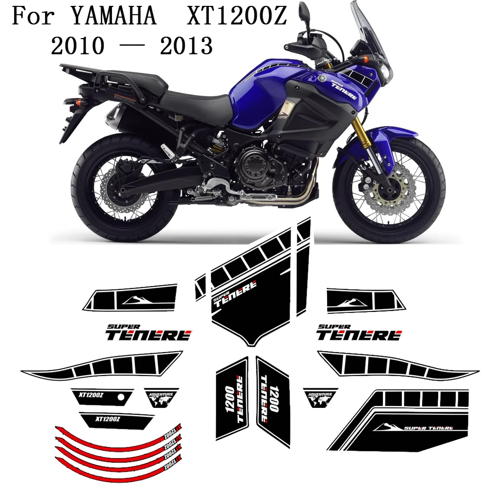 XT 1200 Z For YAMAHA SUPER TENERE XT1200Z Trunk Luggage WORLD CROSSER Kit Tank Pad Protection Stickers Logo 2010 2011 2012 2013 gc3t 19g490 aa for ford super duty 2013‑2016 car camera car assecories rear view camera parking assist backup camera