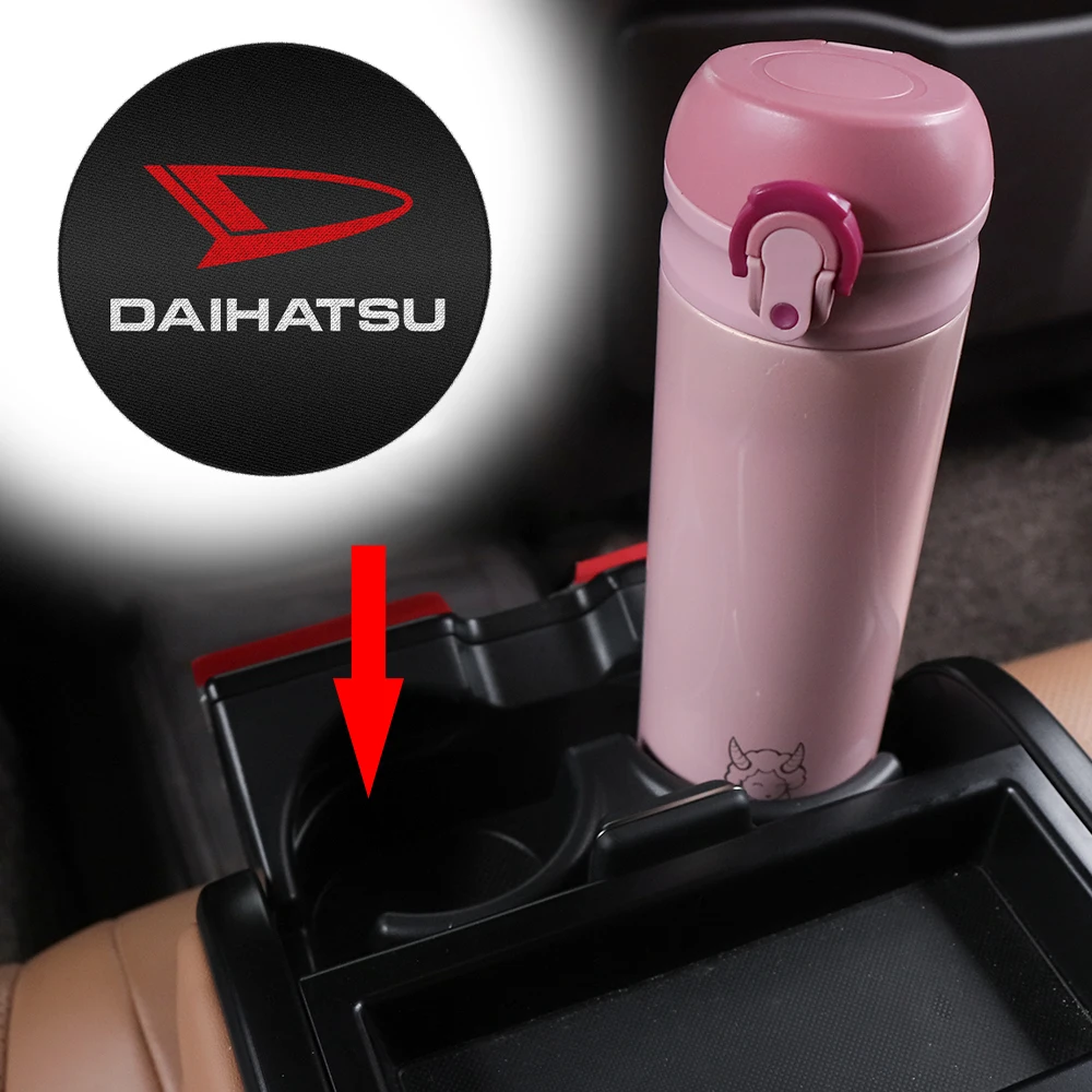 For Daihatsu Altis Terios Sirion Mebius Venza Datsun Serion On-Do 1/2PCS Car Non-slip Mat Water Coaster Cup Bottle Holder Pad