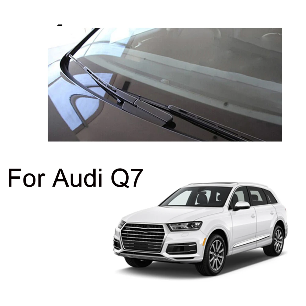 Спереди и сзади стеклоочистители ветрового стекла для Audi Q7 2006 2007 2008 2009 2010 2011 2012 2013 автомобильные аксессуары