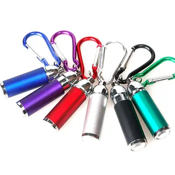 

Outdoor Camping Hiking Useful Lights Colorful Portable Aluminum Pocket Mini LED Torch Light Keychain Accessories