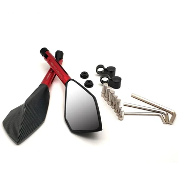 

1 Pair Motorcycle Rearview Mirrors Universial retrovisor moto accessories For Suzuki GSXR1000 GSXR1100 GSXR400 GSXS1000 VS800