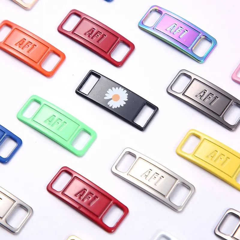 Air Force One Shoelace Buckle Metal Shoelaces AF1 Shoe Accessories Metal Lace Lock Sneaker Kits Metal Lace Buckle