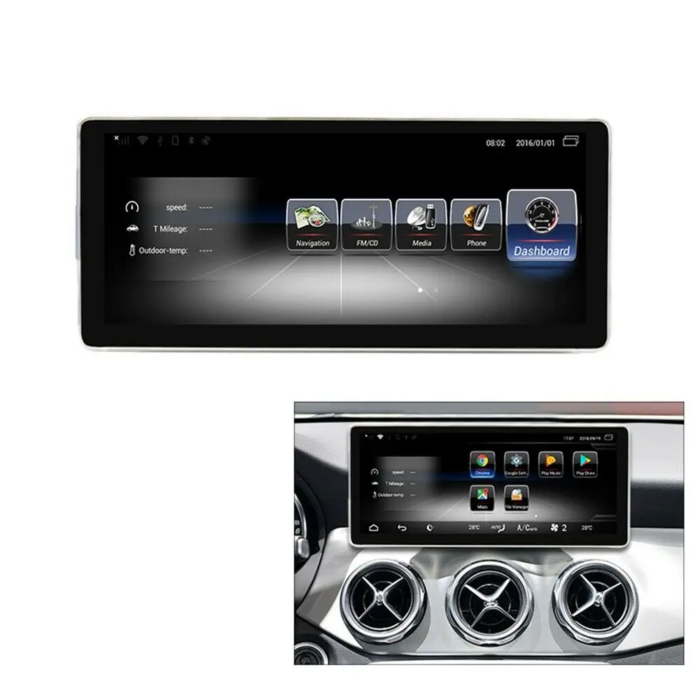  10.25 inch Android 9.0 For Mercedes-Benz GLA CLA A-Class X156 X117 W176 2013-2015 Car GPS multimedi